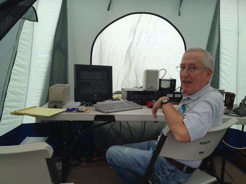 MD photo (187a).jpg - Jeff Wolf K6JW at CW tent.